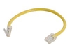 C2G Cat5e Non-Booted Unshielded (UTP) Network Patch Cable - patch cable - 2 m - yellow