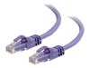 C2G Cat6 Booted Unshielded (UTP) Network Patch Cable - patch cable - 1 m - purple