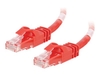 C2G Cat6 Booted Unshielded (UTP) Network Patch Cable - patch cable - 10 m - red