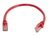 C2G Cat6 Booted Unshielded (UTP) Network Patch Cable - patch cable - 2 m - red
