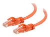 C2G Cat6 Booted Unshielded (UTP) Network Patch Cable - patch cable - 3 m - orange