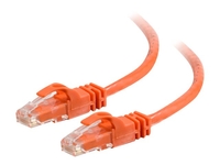 C2G Cat6 Booted Unshielded (UTP) Network Patch Cable - patch cable - 50 cm - orange