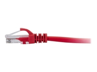 C2G Cat6 Booted Unshielded (UTP) Network Patch Cable - patch cable - 50 cm - red