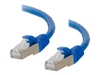 C2G Cat6a Booted Shielded (STP) Network Patch Cable - patch cable - 0.5 m - blue