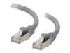 C2G Cat6a Booted Shielded (STP) Network Patch Cable - patch cable - 1 m - grey