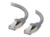 C2G Cat6a Booted Shielded (STP) Network Patch Cable - patch cable - 1.5 m - grey