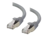 C2G Cat6a Booted Shielded (STP) Network Patch Cable - patch cable - 3 m - grey
