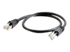 C2G Cat6a Booted Shielded (STP) Network Patch Cable - patch cable - 7 m - black