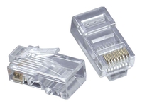 C2G RJ45 Cat5E Modular Plug for Flat Stranded Cable - network connector