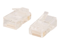 C2G RJ45 Cat5E Modular Plug for Round Stranded Cable - network connector