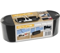 D-LINE EU/CTUSMLB/SW Cable Tidy Unit - Small,  Black