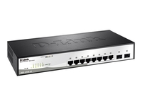 D-Link Smart+ DGS-1210-10 - switch - 8 ports - Managed - rack-mountable