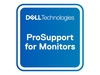 Dell Upgrade from 3Y Basic Advanced Exchange to 5Y ProSupport for monitors - extended service agreement - 5 years - shipment