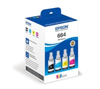 EPSON 664 EcoTank Cyan,  Magenta,  Yellow & Black Ink Bottles