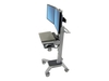 Ergotron Neo-Flex Dual WideView WorkSpace - cart - for LCD display / keyboard / mouse / CPU / scanner