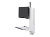 Ergotron StyleView - mounting kit - for LCD display / keyboard / mouse - sit-stand system - white