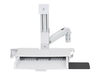 Ergotron StyleView mounting kit - for LCD display / keyboard / mouse / CPU - sit-stand combo arm with worksurface - white