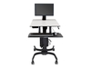 Ergotron WorkFit-C Single LD - sit/standing workstation - rectangular - grey