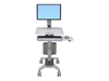 Ergotron WorkFit-C Single LD Sit-Stand Workstation cart - for LCD display / keyboard / mouse / notebook - grey