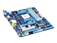 Gigabyte GA-F2A75M-D3H - 1.0 - motherboard - micro ATX - Socket FM2 - AMD A75 - USB 3.0 - Gigabit LAN - onboard graphics (CPU required) - HD Audio (8-channel)