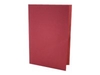 Guildhall Sprint Foolscap - square cut folder - for Folio - capacity: 100 sheets - red