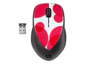 HP x4000 - Mouse - laser - 3 button(s) - wireless - 2.4 GHz - USB wireless receiver - colour patch - for ENVY TouchSmart 4; Pavilion 15; Pavilion Sleekbook 15; Pavilion TouchSmart Sleekbook 15