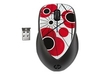 HP x4000 - Mouse - laser - 3 button(s) - wireless - 2.4 GHz - USB wireless receiver - poppy - for ENVY TouchSmart 4; Pavilion 15; Pavilion Sleekbook 15; Pavilion TouchSmart Sleekbook 15