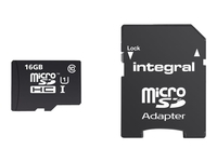 Integral Smartphone and Tablet - flash memory card - 16 GB - microSDHC UHS-I