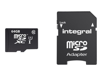 Integral Smartphone and Tablet - flash memory card - 64 GB - microSDXC UHS-I