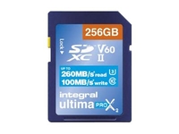 Integral UltimaPro X2 - flash memory card - 256 GB - SDXC UHS-II