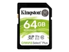Kingston Canvas Select Plus - flash memory card - 64 GB - SDXC UHS-I