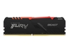 Kingston FURY Beast RGB - DDR4 - kit - 16 GB: 2 x 8 GB - DIMM 288-pin - 2666 MHz / PC4-21300 - unbuffered
