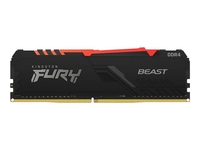 Kingston FURY Beast RGB - DDR4 - module - 8 GB - DIMM 288-pin - 3200 MHz / PC4-25600 - unbuffered
