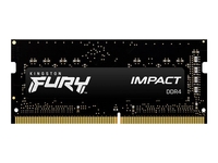 Kingston FURY Impact - DDR4 - kit - 16 GB: 2 x 8 GB - SO-DIMM 260-pin - 3200 MHz / PC4-25600 - unbuffered