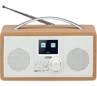 LOGIK L45DABW23 Portable DAB+/FM Radio - White & Brown