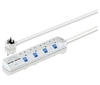 LOGIK L4W2SU18 Surge Protected 4-socket Extension Lead with USB - 2 m