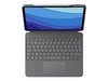 Logitech Combo Touch - keyboard and folio case - with trackpad - QWERTY - UK - oxford grey Input Device