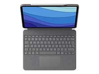 Logitech Combo Touch - keyboard and folio case - with trackpad - QWERTY - UK - oxford grey Input Device