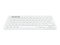 Logitech K380 Multi-Device Bluetooth Keyboard - keyboard - QWERTY - UK - off-white