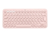 Logitech K380 Multi-Device Bluetooth Keyboard - keyboard - QWERTY - UK - rose
