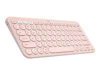Logitech K380 Multi-Device Bluetooth Keyboard - keyboard - QWERTY - US International - rose
