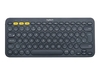 Logitech K380 Multi-Device Bluetooth Keyboard - keyboard - Spanish - black