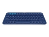 Logitech K380 Multi-Device Bluetooth Keyboard - keyboard - UK - blue