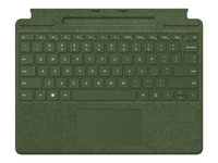 Microsoft Surface Pro Signature Keyboard - keyboard - with touchpad,  accelerometer,  Surface Slim Pen 2 storage and charging tray - QWERTY - English - forest