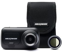 NEXTBASE 222G Full HD Dash Cam,  Case & Polarising Filter Bundle - Black