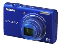 Nikon Coolpix S6200 - Digital camera - compact - 16.0 Mpix - 10 x optical zoom - blue