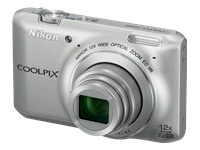 Nikon Coolpix S6400 - Digital camera - 3D - compact - 16.0 Mpix - 12 x optical zoom - silver