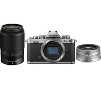 NIKON Z fc Mirrorless Camera with NIKKOR Z DX 16-50 mm f/3.5-6.3 VR & 50-250 mm f/4.5-6.3 VR Lens - Silver
