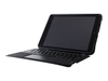 OtterBox Unlimited Series - keyboard and folio case - with trackpad - UK - black crystal Input Device