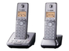 Panasonic KX TG2722 - Cordless phone - answering system with caller ID - DECTGAP - black + additional handset
